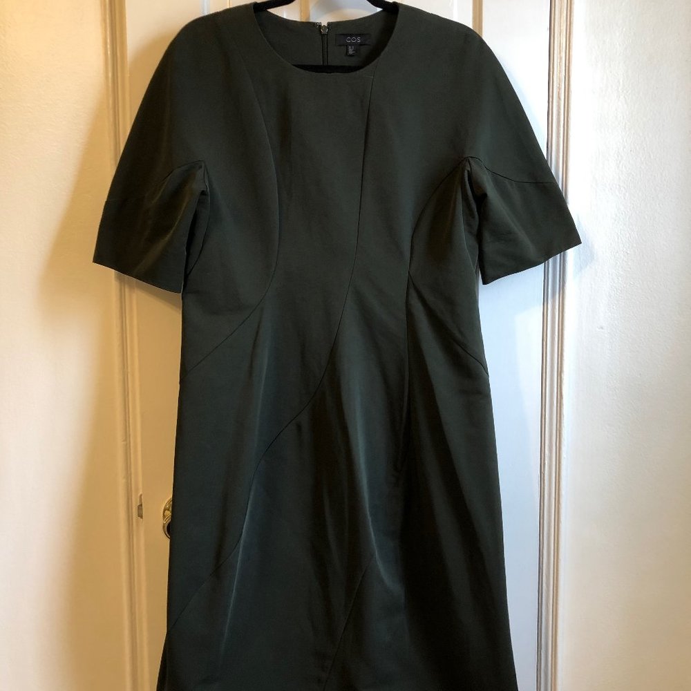 COS Structured Dark Green Dress
